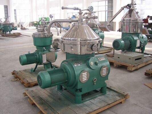 Máquina de separação de centrífugas de refinaria de óleo com controlo preciso da temperatura